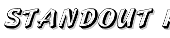 Standout-Regular font
